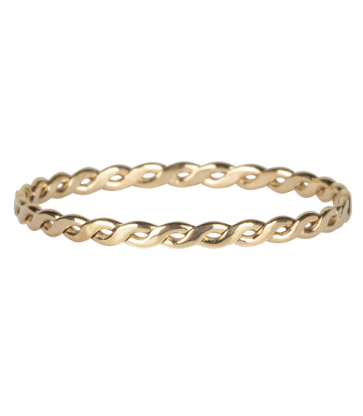 curvy chain steel ring